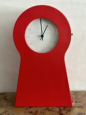 Vintage RARE IKEA PS 1995 Red Metal Minimalist Clock Cabinet - Thomas Eriksson