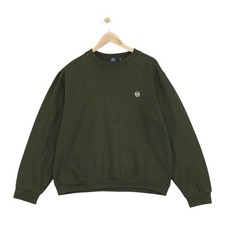 Sergio Tacchini Sweatshirt Mens Size XL Green Relaxed Short Fit