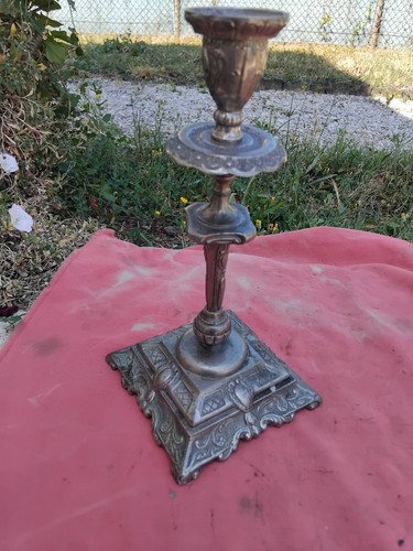 Ancien chandelier bougeoir - ancien,
