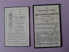 2 Images Mortuaires. Athanase