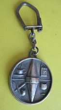 Vintage Light Metal Keychain Tobacco Carrot Gaulish Cigarette Package