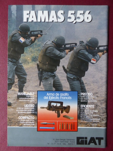 1986 pub giat famas - giat, 5.56