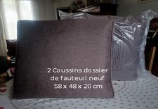 2 Coussins dossier de fauteuil
