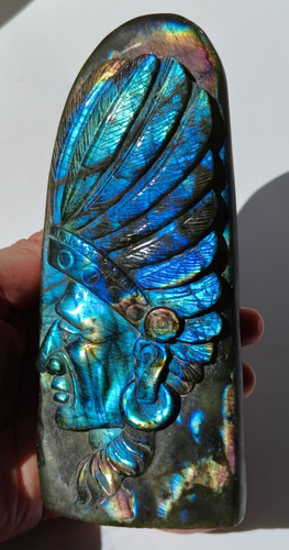 Magnifique labradorite tête - magnifique,