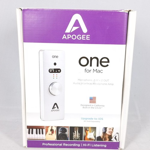 Apogee one recording for - apogee,