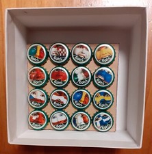 EURO 2008 CARLSBERG BEER BOTTLE CAPS  BIER TAPPI  CAPSULE COMPLETED SET*LAST*