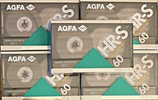5 cassettes audio  AGFA HR-S
