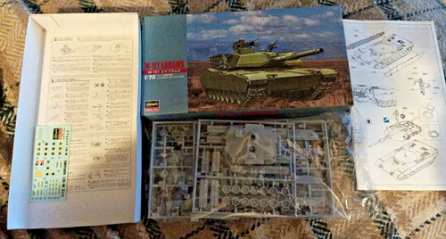 Char abrams maquette hasegawa - char,