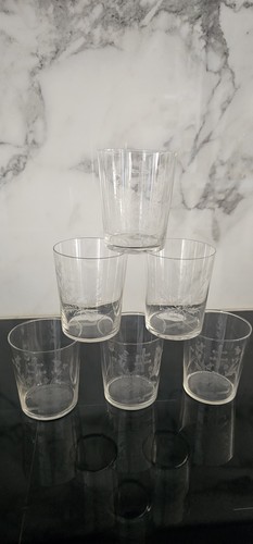 Verres gobelets anciens en - 6,