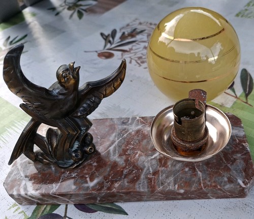 Lampe art déco restaurer - art,