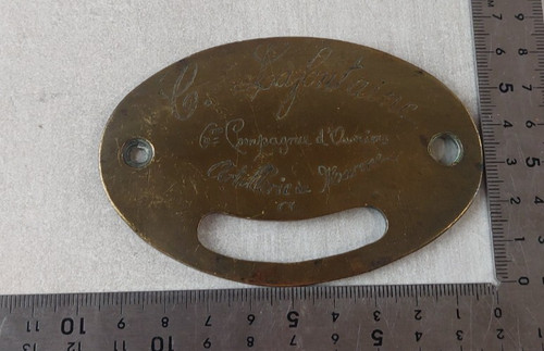 Rare ancienne plaque - , de