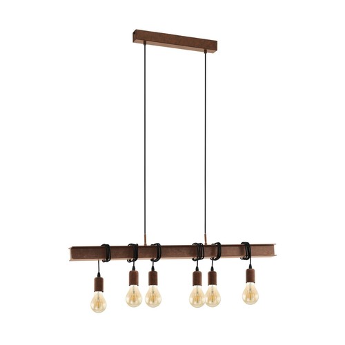Lustre rustique ruggine - lustre,