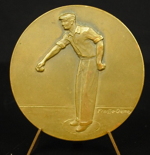 Medaille pétanque jeu - , de