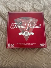 Trivial Pursuit 40th Anniversary Ruby Edition Board Game Hasbro Complete