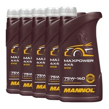 5 (5X1) Litres MANNOL Maxpower 4X4 SAE 75W-140 API GL 5