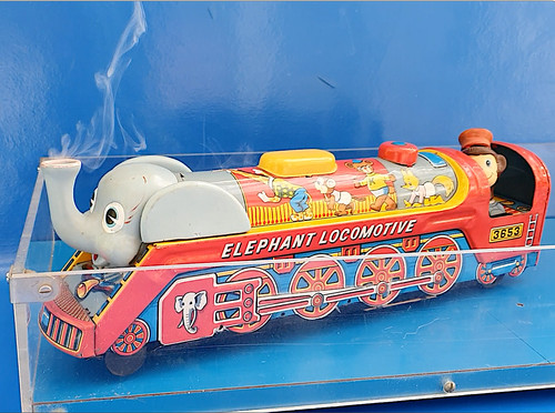 Jouet ancien rare éléphant - ancien,