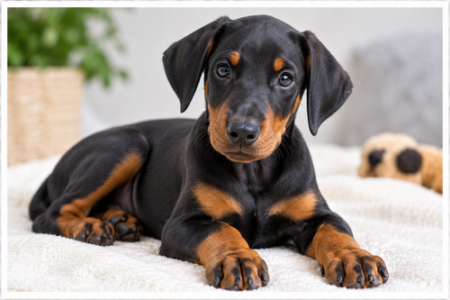 Carte postale chiot - 🦬carte,