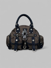 Vintage George Gina Lucy GGL Shoulder No No Bag multi pocket y2k