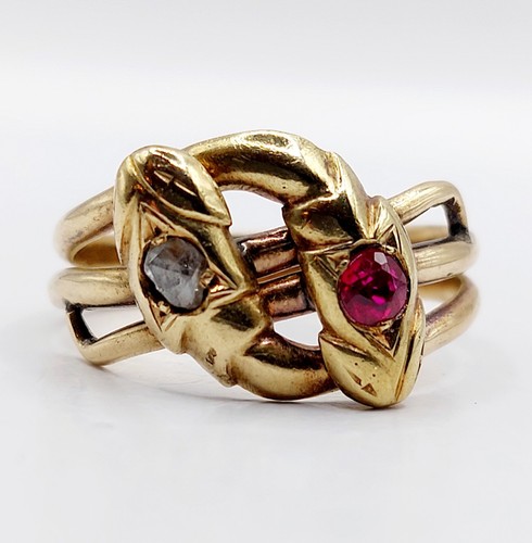 Bague serpent antique - , or