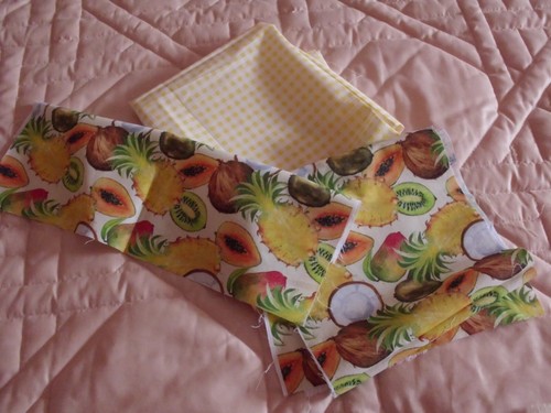Coupons tissu fruits - ,
