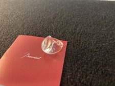 Baccarat Crystal Clear Pebble Ring Size 48