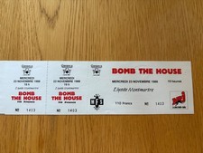 billet ticket place de concert  BOMB THE HOUSE