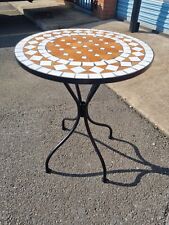 Sun time Outdoor living 60cm Mosaic Round Bistro Table - metal frame