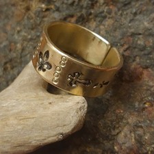 Bague fleur de Lis - croix -