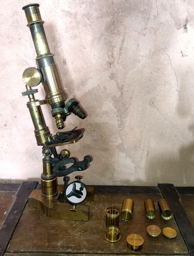 Antique microscope 1880 - microscope, c.1880