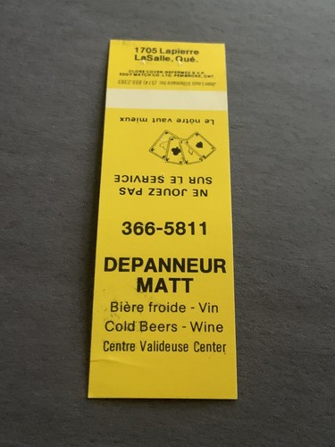 Vintage canada matchbook - vintage,
