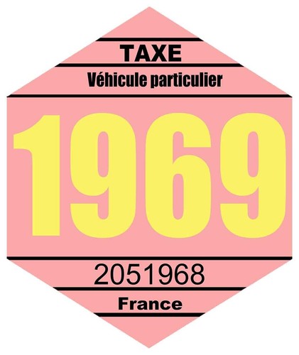 Sticker vignette vintage 1969 - sticker,