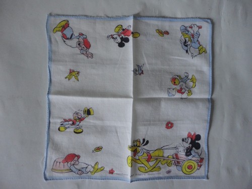 Mouchoir ancien mickey - mouchoir, donald
