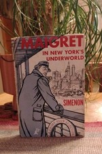 Maigret in New York's Underworld VTG OOP Book Simenon '55 Detective Mystery Rare