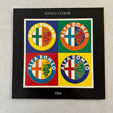 1984 Alfa Romeo GTV-6 2.5 Coupe Car Sales Brochure Catalog GTV6 GTV 6