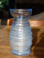 vase à jacinthe bleu vintage