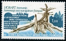TIMBRE T.A.A.F. / TERRES AUSTRALES NEUF  N° 77 ** HOBART TASMANIE HOMMAGE 