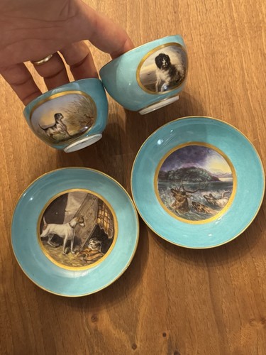 Two cups and saucers meissen - two,