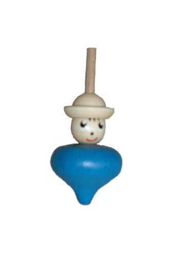 Toupie bleue dans sac - bleue,