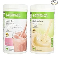 Herbalife F1 Rose & Kheer + ShakeMate Combo (2 x 500g)