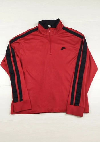 Nike vintage quarter zip rouge