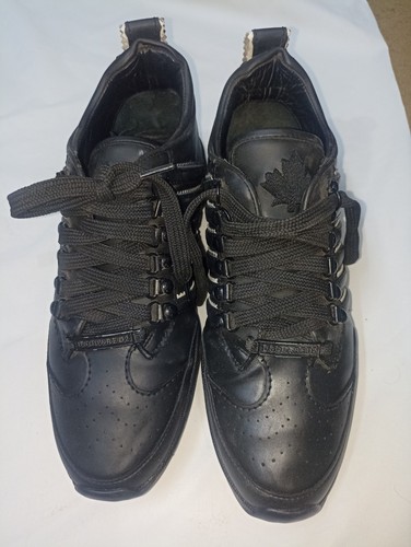 Dsquared2 men black leather - dsquared2,