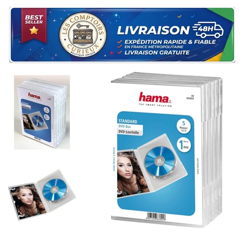 Hama boîtier dvd standard - dvd,