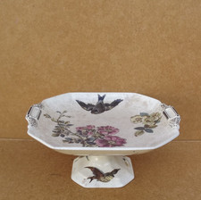 ancien compotier carré coupe