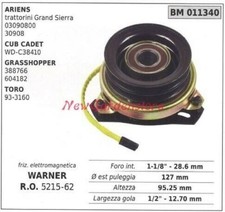 Embrayage Électromagnétique Warner Tondeuse Ariens Cub Cadet 011340