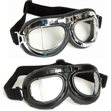 Lunettes De Pilote Air Force Chromées Ou Noires RAF Lunettes De Motard