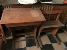 Ancien pupitre bureau double