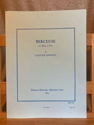 Guenther raphael berceuse - berceuse, pour