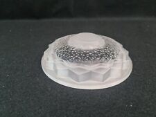 Small bobéche bowl molded glass frosted Art Deco style EZAN