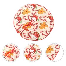  1pc arbre de Noël tapis arbre décoratif tablier fête arbre décoratif jupe pour