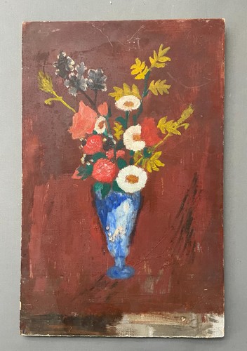 Bouquet fleurs huile sur - huile,